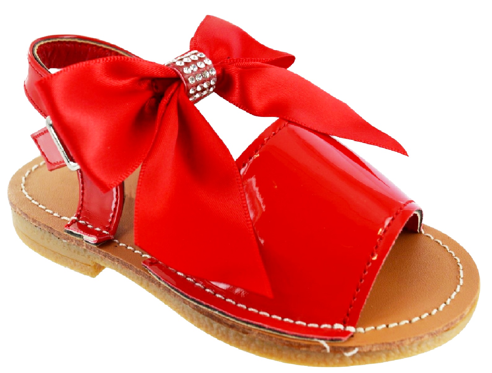 KIDS GIRLS INFANTS BABY SPANISH STYLE MENORCAN SUMMER PEEP TOE BOW